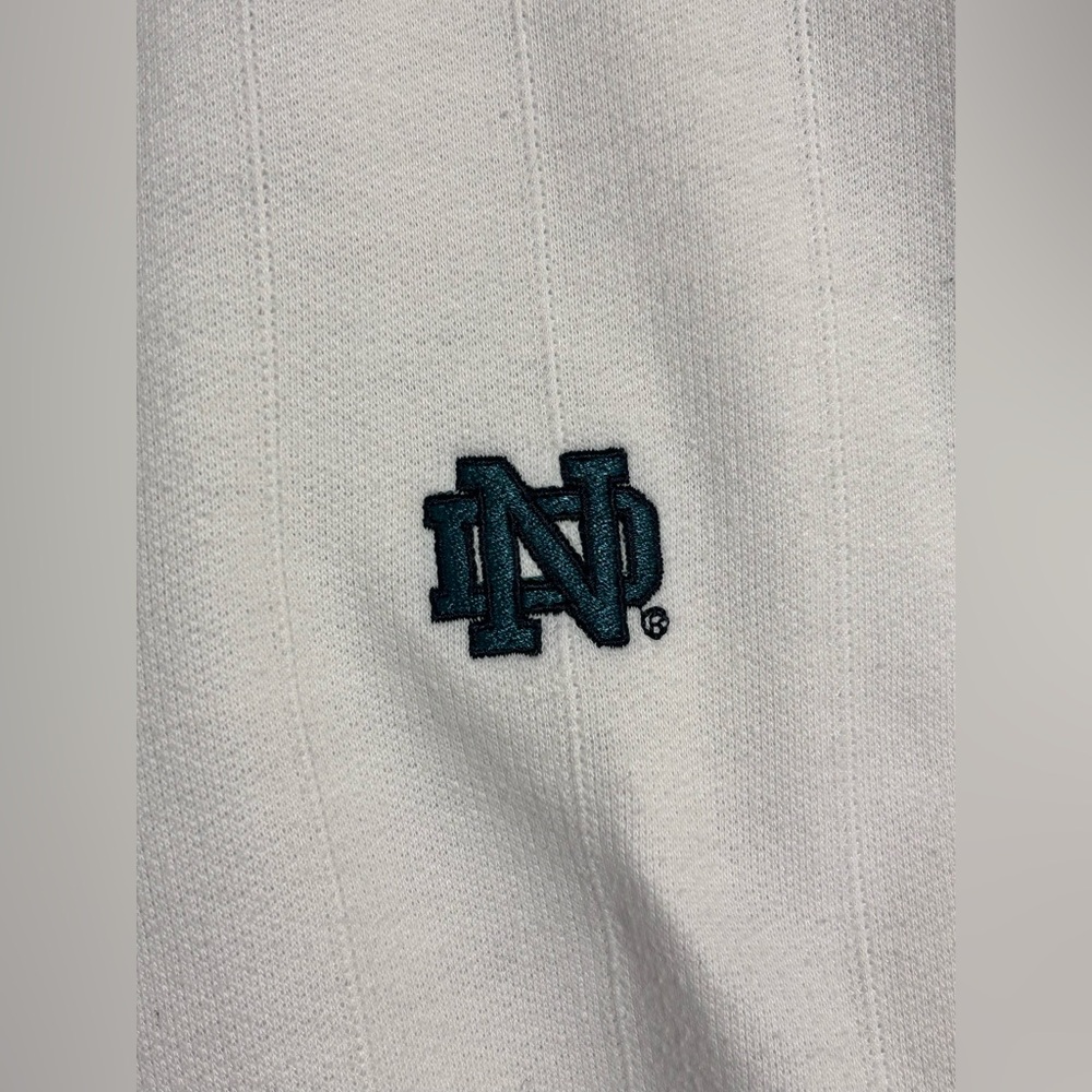 Vtg 90s Notre Dame Embroidered V-Neck Varsity Sweater by Gear For Sports - Picture 3 of 8